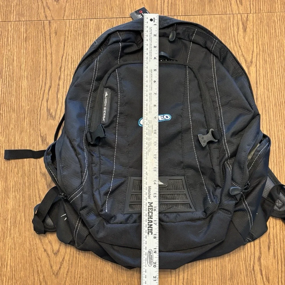 HIGH‎ SIERRA Oreo Backpack Black Suspension Strap System AirFlow – NWT
